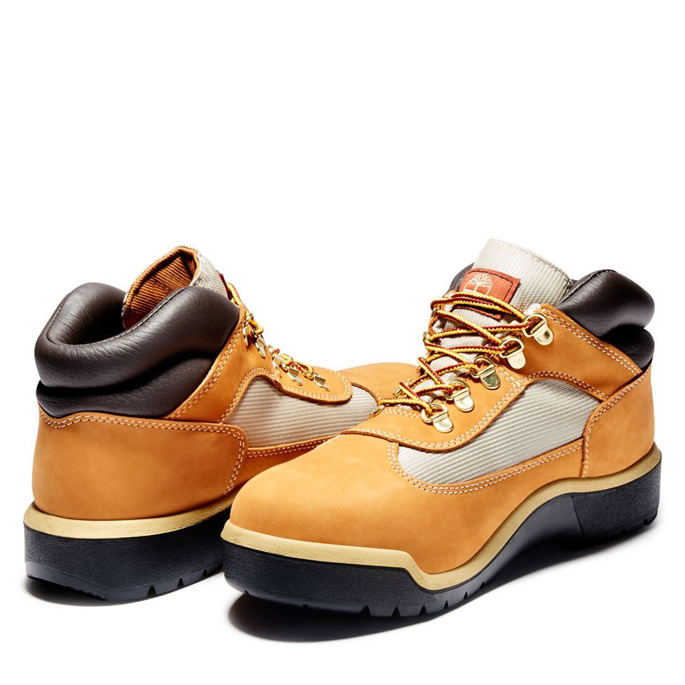 Tenisi Timberland Barbati Maro/Negrii - Waterproof Field Boots - Romania - DJVECM108